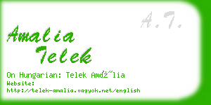 amalia telek business card